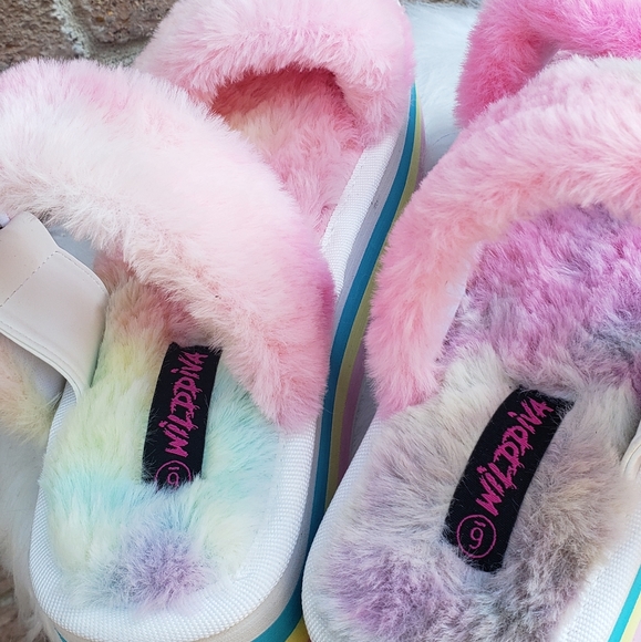 🌈 Rainbow Platform Slides PLUSH Rave Wear - Picture 6 of 9
